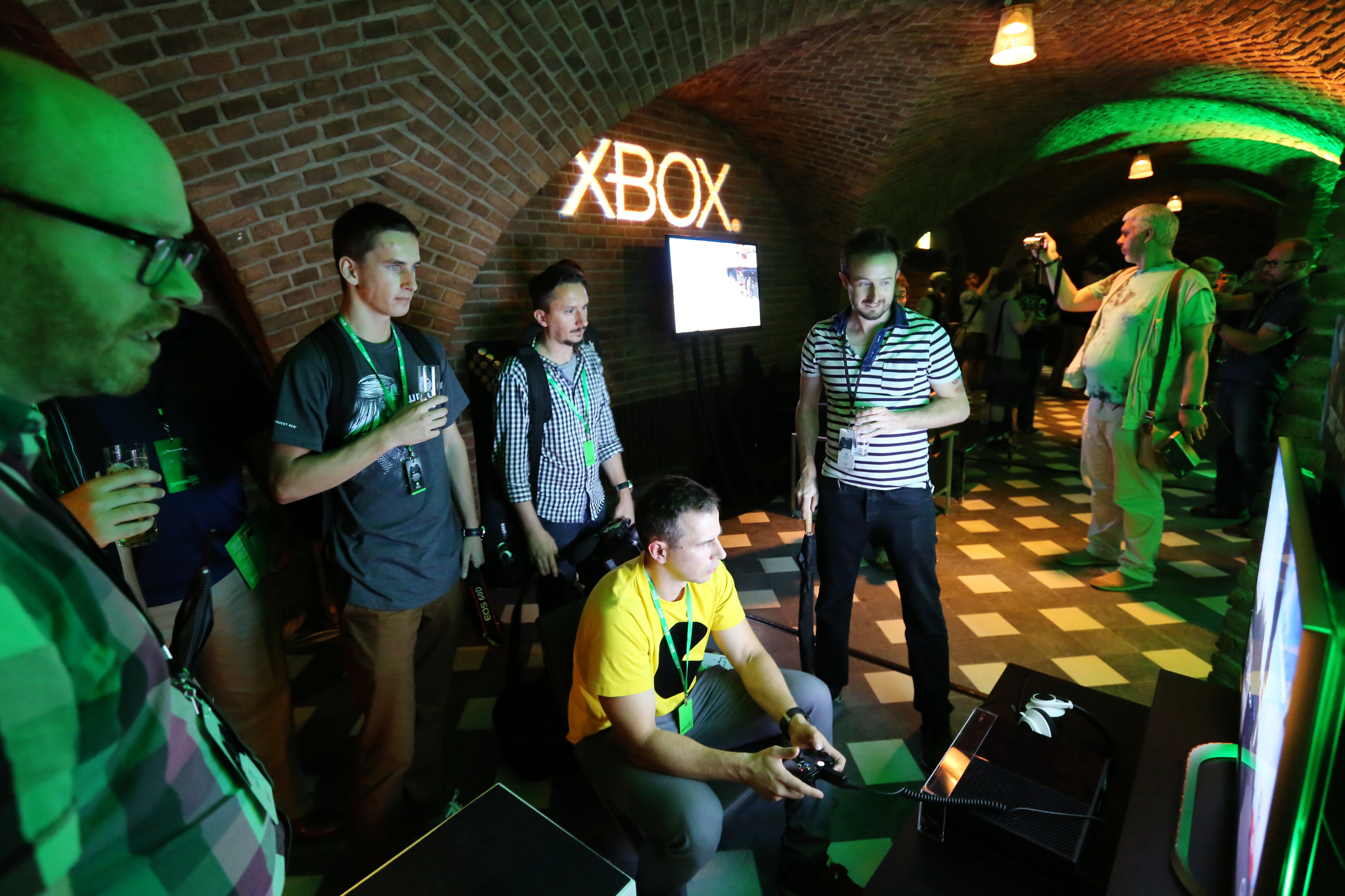 Gamers have the ultimate Xbox gamescom experience while interacting with newly announced games at the Xbox Showcase in Cologne, Germany on Tuesday, 4 August 2015. (Photo by Juergen Schwarz for Microsoft)