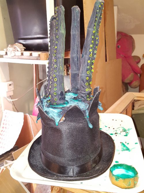 steampunk tentacle hat by Derek Woodroffe