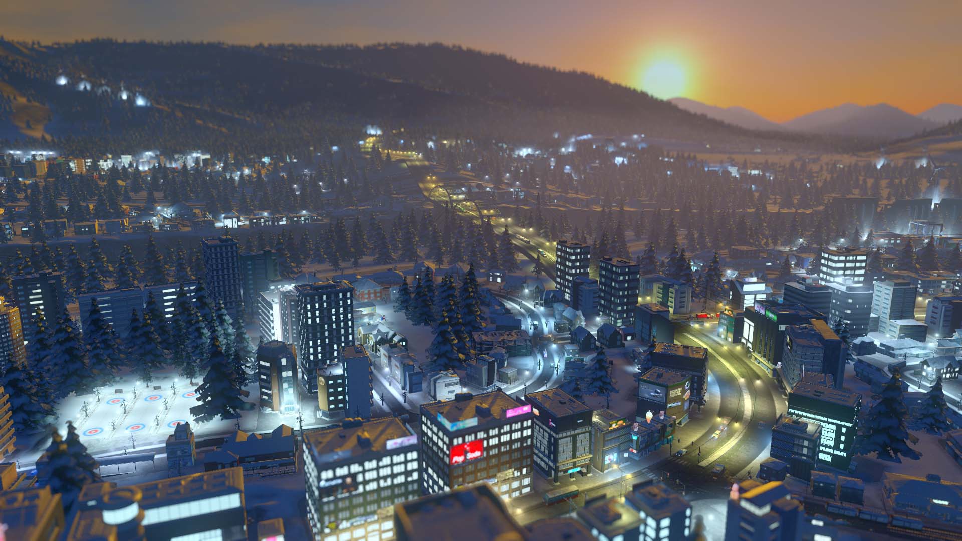 Cities Skylines Snowfall Screenshot