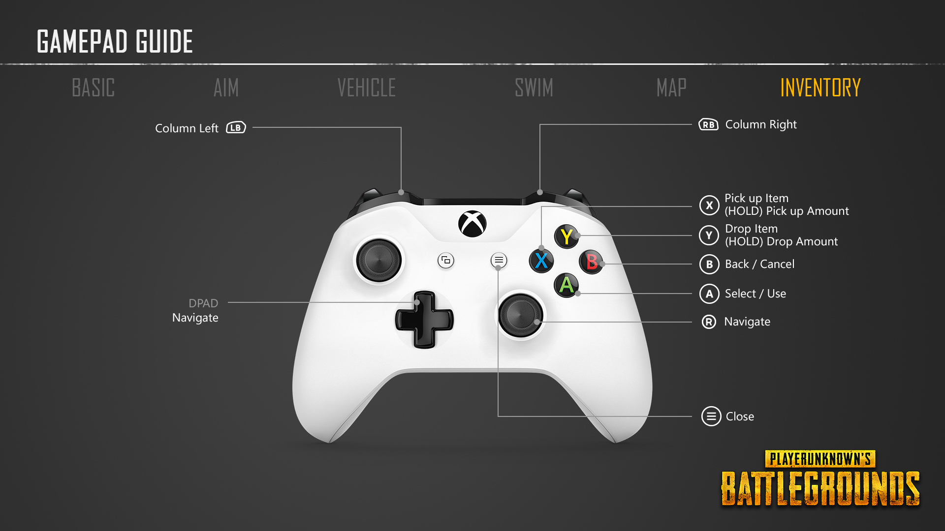 PUBG Controller Inventory Image