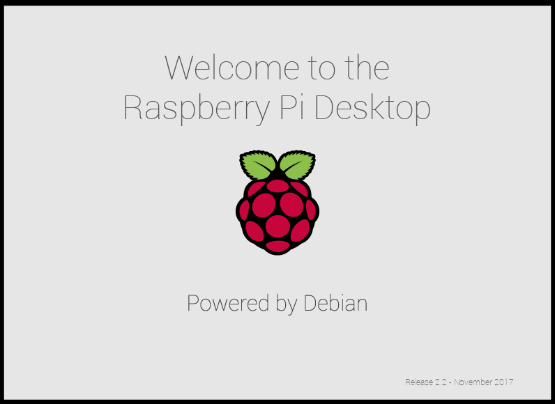Raspberry Pi Desktop Stretch splash screen