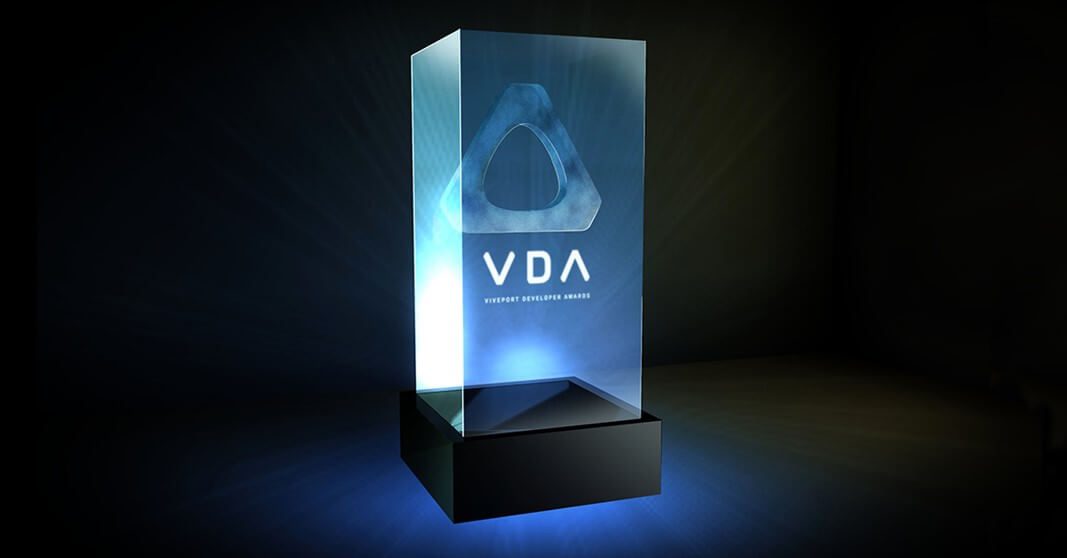 Viveport Developer Awards trophy mock-up