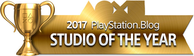 PlayStation Blog Game of the Year 2017 - Studio of the Year (Gold)