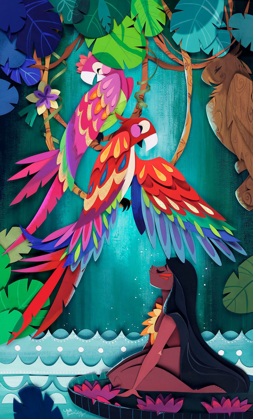 I Create A World Of My Own Using Paper, Scissors And A Little Too Much Color!