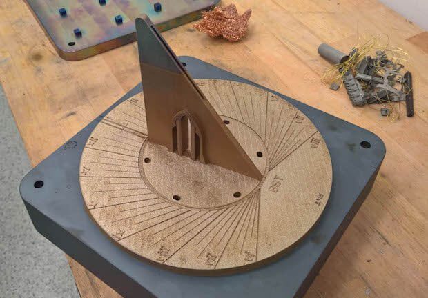 Renishaw Metal 3D Printed Sundial Installed in Berkeley Castle Gardens