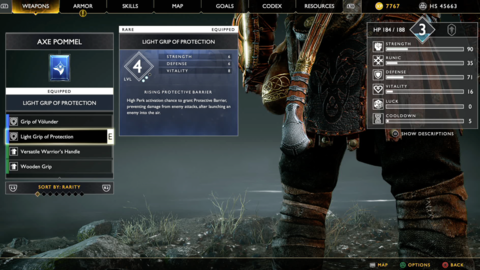 Prioritize Axe Pommels that offer the best perks.
