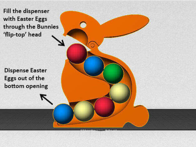 Easter Egg Dispenser Bunny