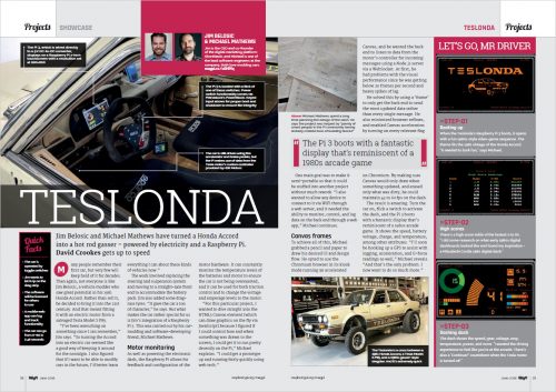 Teslonda article in The MagPi 70 — Raspberry Pi home automation and tech upcycling