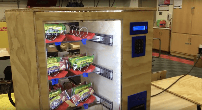 These high school students built their own vending machine