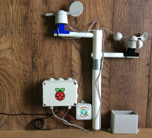 Build Your Own weather station kit assembled Raspberry Pi summer project