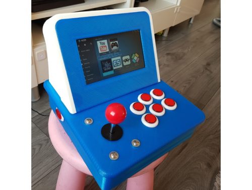 3d-printable Raspberry Pi arcade case