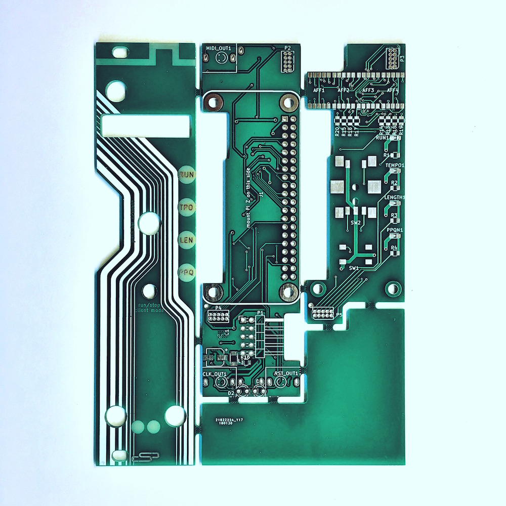 spink0 PCBs — Raspberry Pi Zero W eurorack module.