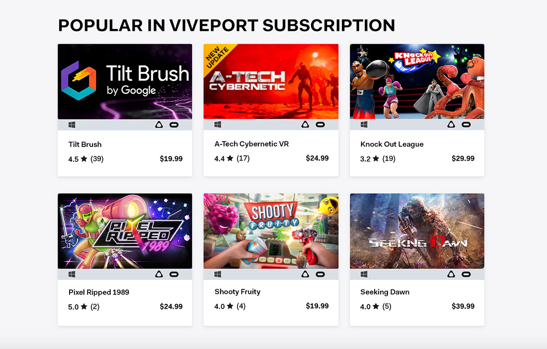 Viveport Subscription