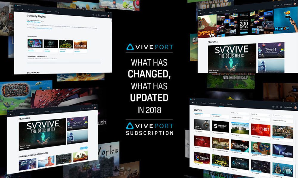 Viveport improvements