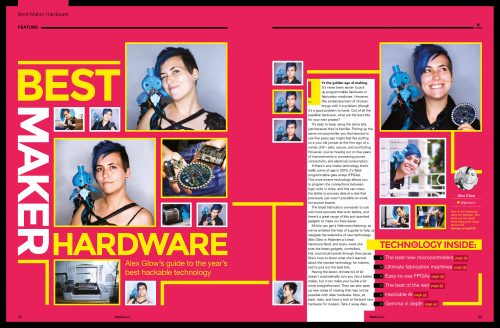 Hackspace magazine hardware feature spread