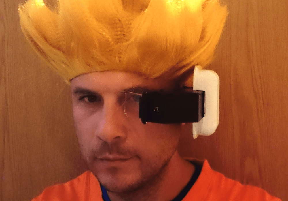Dragon Ball Z head-mounted Scouter computer replica