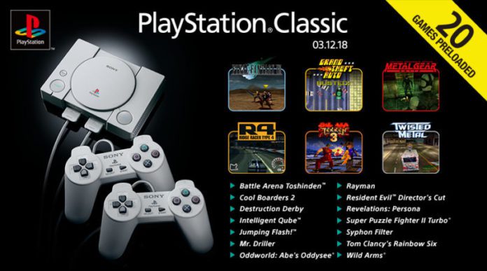 PlayStation Classic’s full game list announced