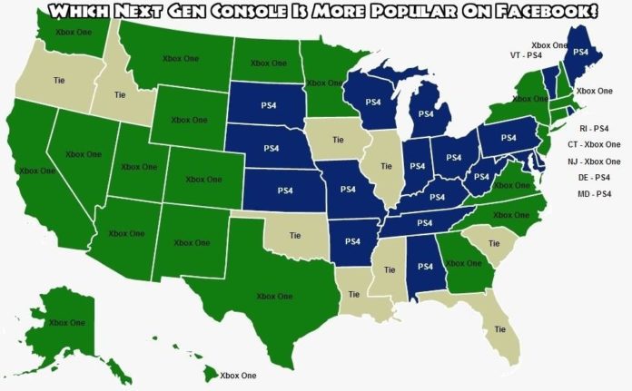 PS4 vs Xbox One in the USA: Here’s a State-By-State Breakdown of the Console War