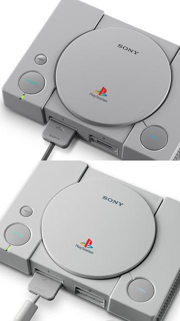 PlayStation Classic comparison photo