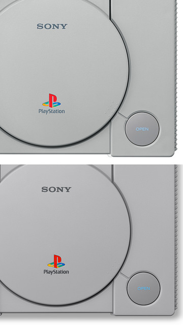 PlayStation Classic comparison photo