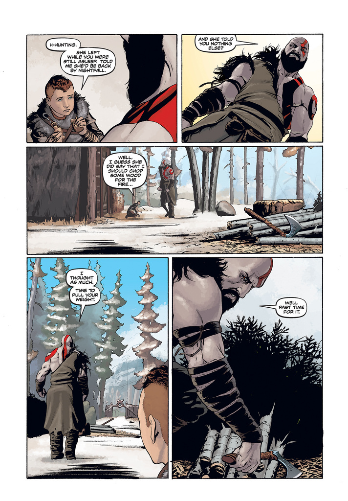 God of War prequel comic: Page 2