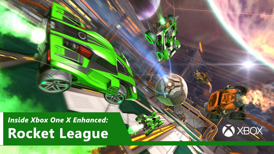 Inside Xbox One X Enhanced - Rocket League Hero Image