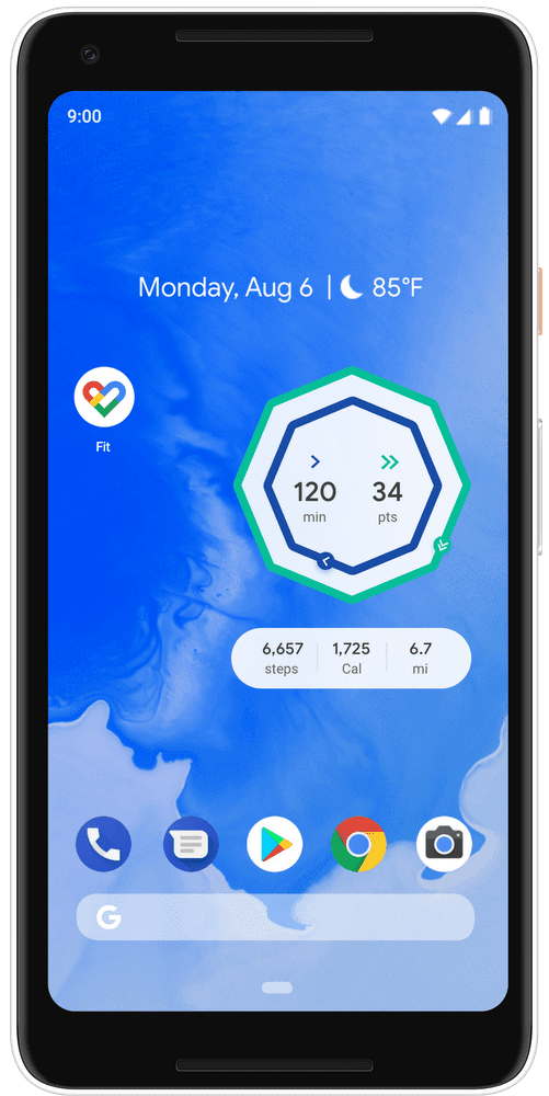 android phone widget screen