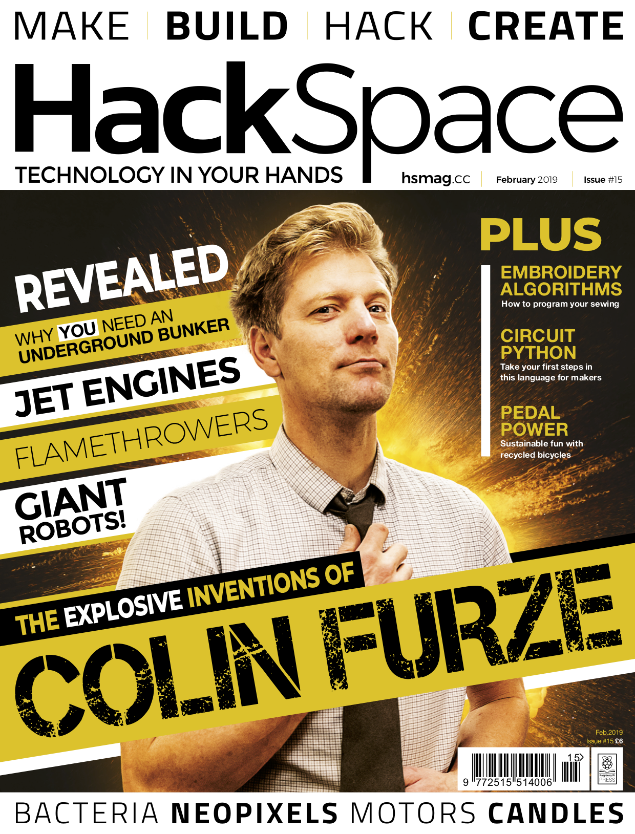 Front cover of HackSpace magazine issue 15