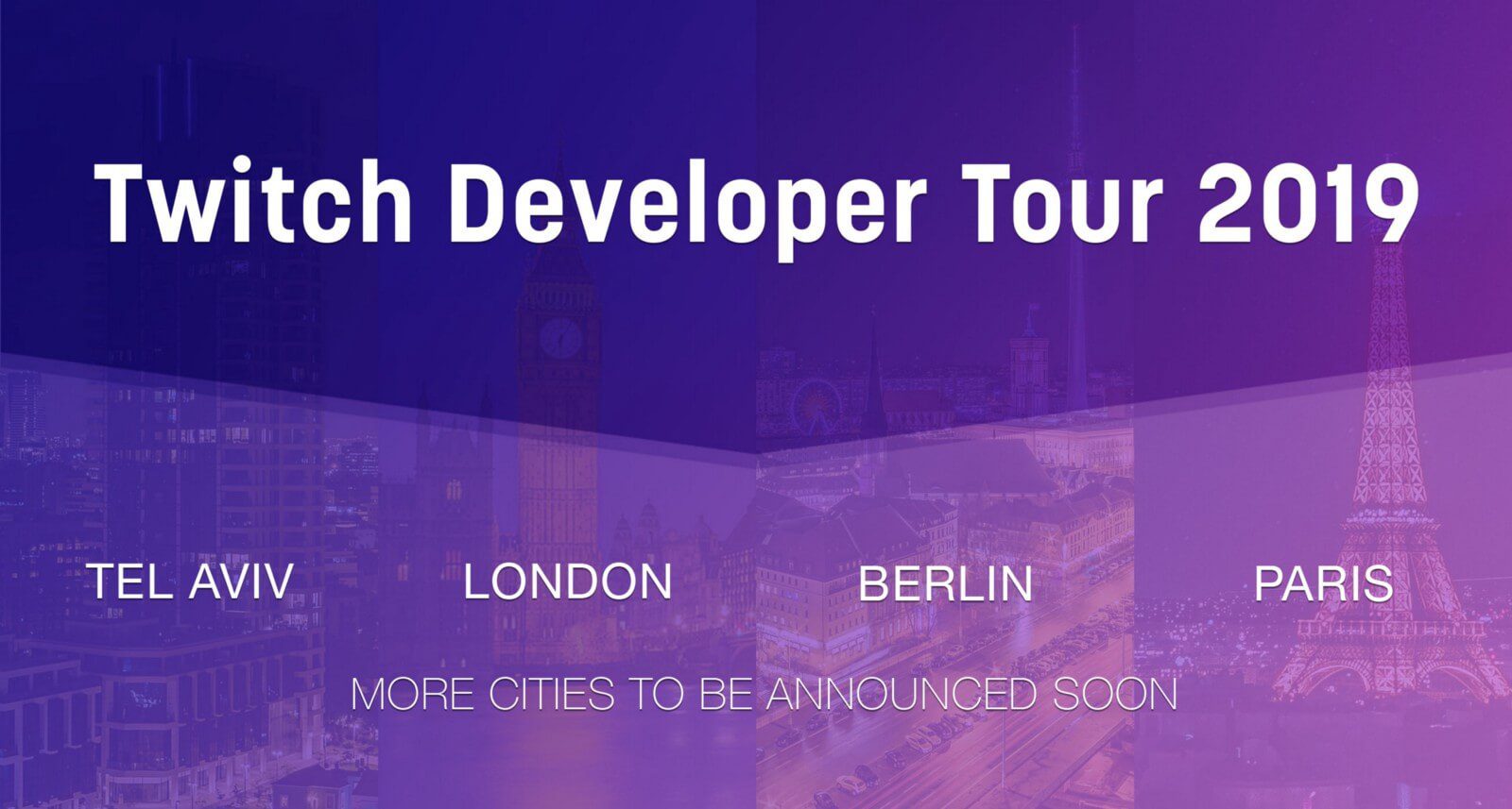 Announcing the 2019 Twitch Developer Tour