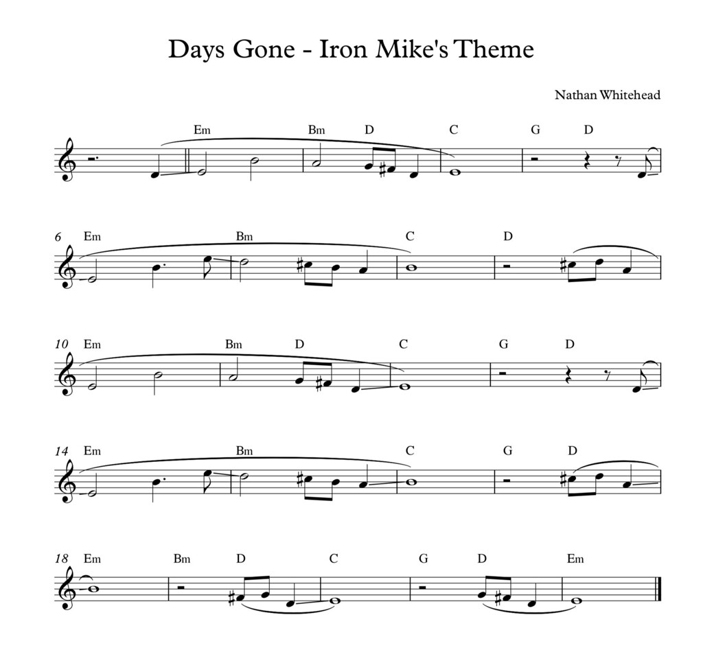Days Gone - Iron Mike's Theme