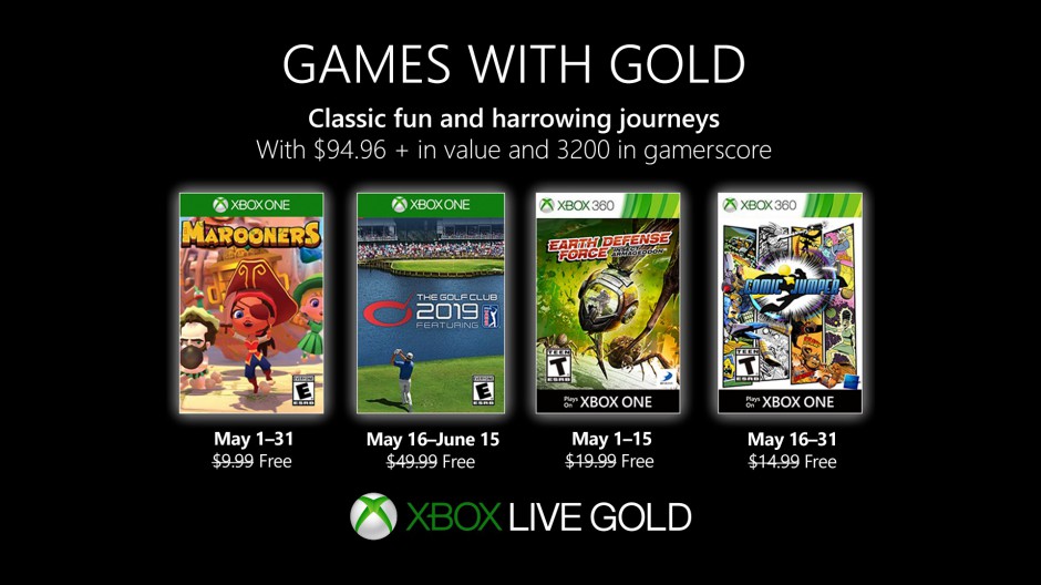 Games with Gold May 2019 Hero Image