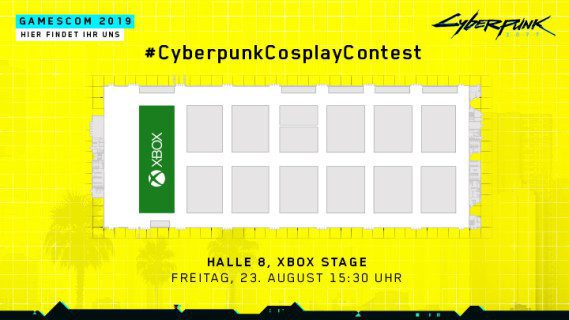 Cyberpunk 2077 Cosplay Contest: Seid live auf der gamescom 2019 dabei: Hallenplan