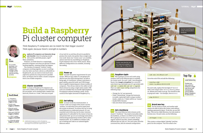 Build a Raspberry Pi cluster computer