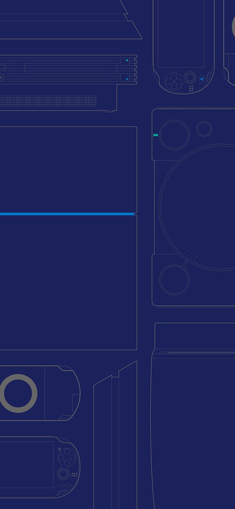 #25YearsOfPlay Wallpaper: Mobile - Blue