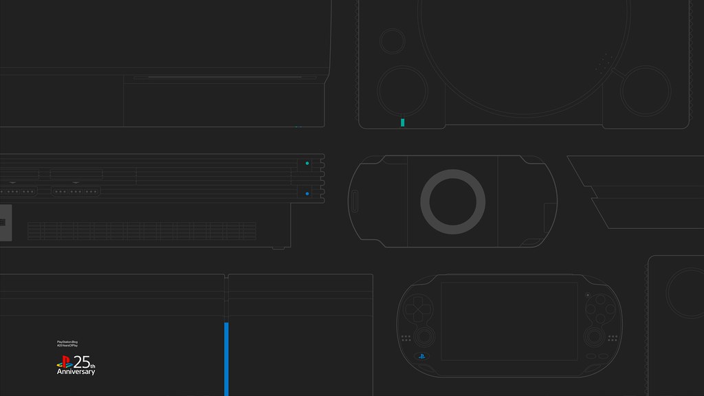 #25YearsOfPlay Wallpaper: Desktop - Dark