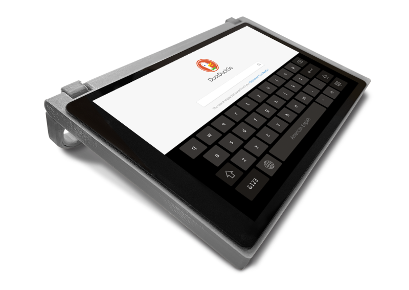 The CutiePi tablet has a Chromium-based web browser and supports all the common touch gestures