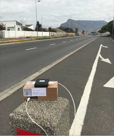 A microphone listens for the reflected audio so calculations can be made