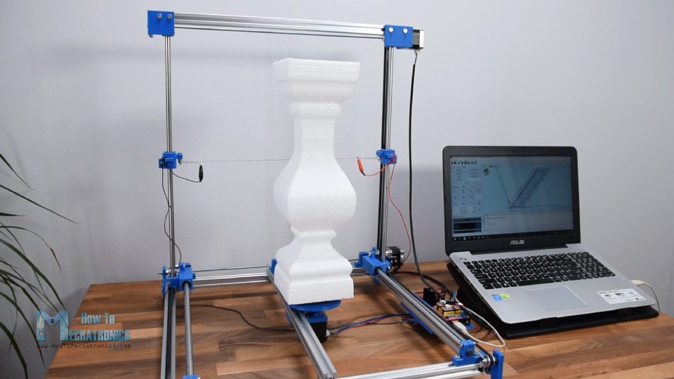 Carve 2.5D shapes out of foam with this Arduino-controlled hot wire cutter