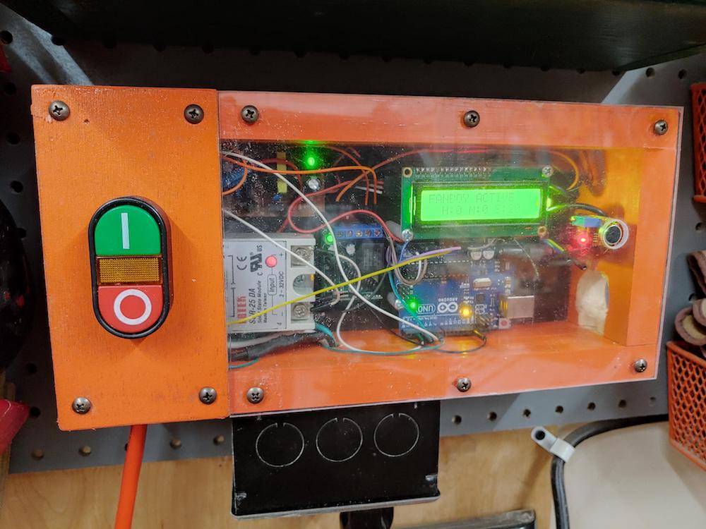 This Arduino device turns on a workshop’s air filtration system whenever it hears a saw