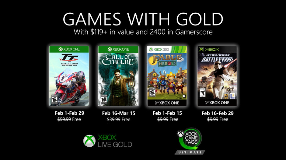 Games with Gold - February 2020