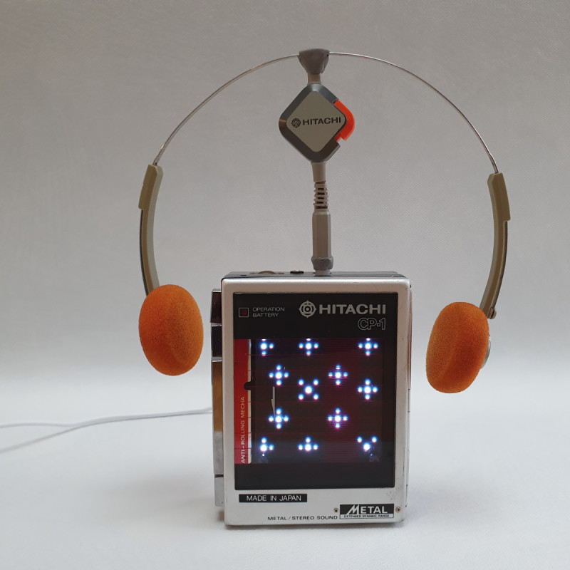 The early 1980s-style ambient IoT weather display has a current conditions animation