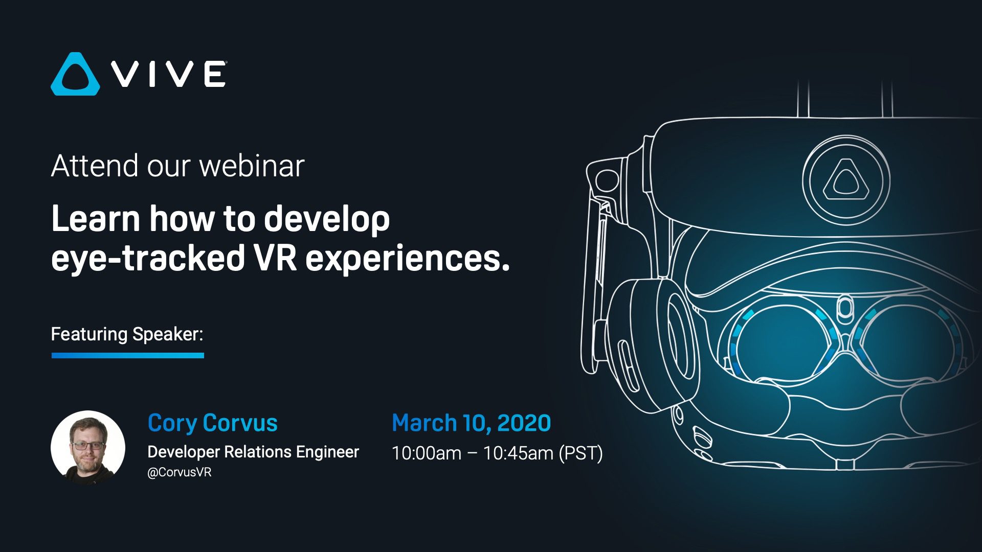 Webinar – Eye Tracking Integration + Foveated Rendering