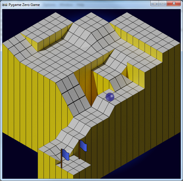 Our Python version of Marble Madness