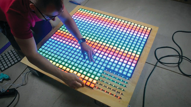 Diffuser plates are required on all the LEDs – a job for a glue gun