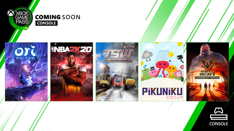 Xbox Game Pass - Coming Soon - March 2020