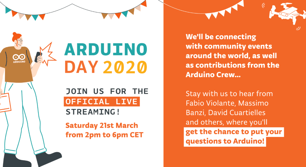 Tune in to the official Arduino Day 2020 livestream