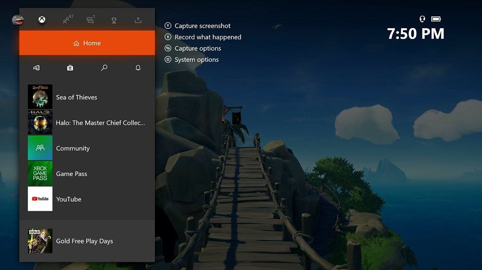 Xbox Insider - New Tab Order