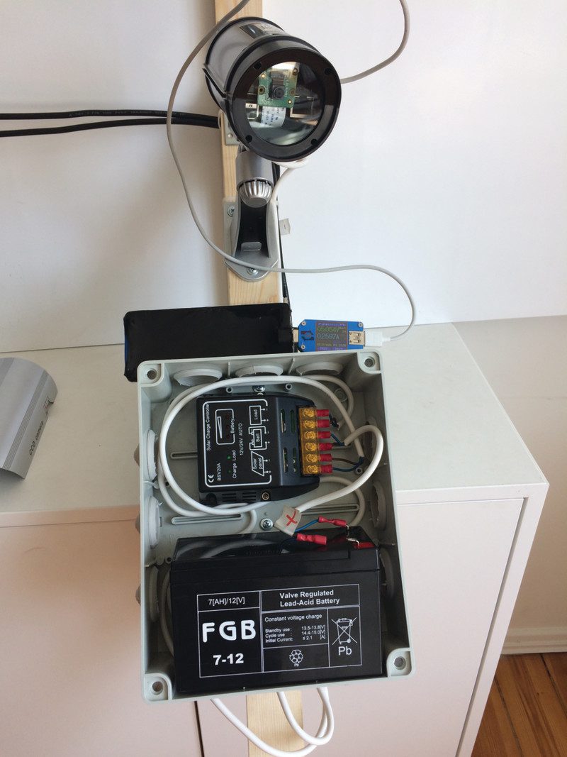 A 12 V, 7 Ah lead-acid battery has been sufficient to provide an average power consumption of 2 W since it can provide 84 watt-hours of energy