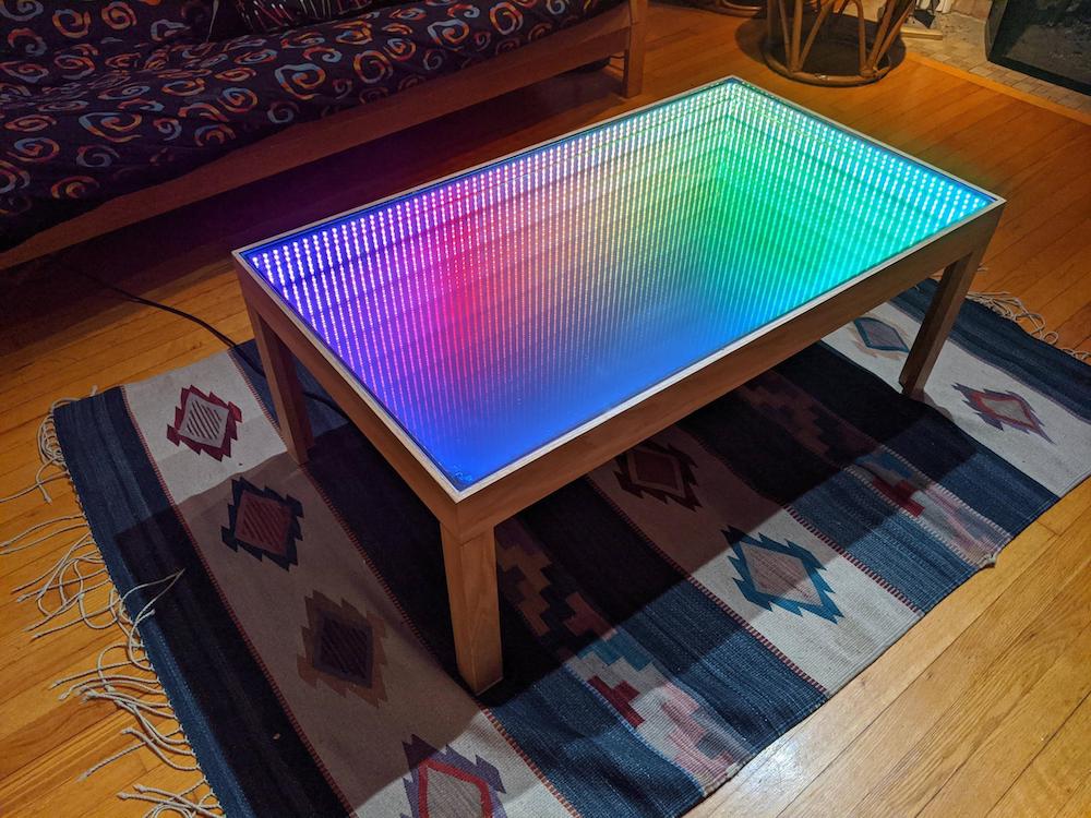 This Infinity Mirror Coffee Table Puts, Led Infinity Mirror Coffee Table