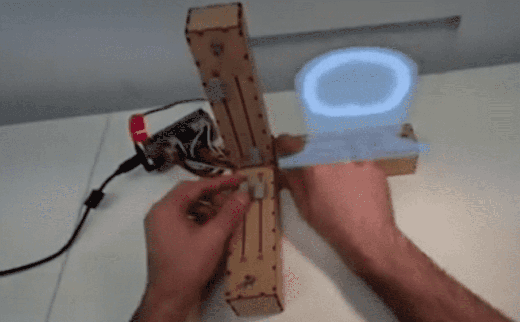 Embodied Axes is an Arduino-powered controller for 3D imagery and data visualizations in AR